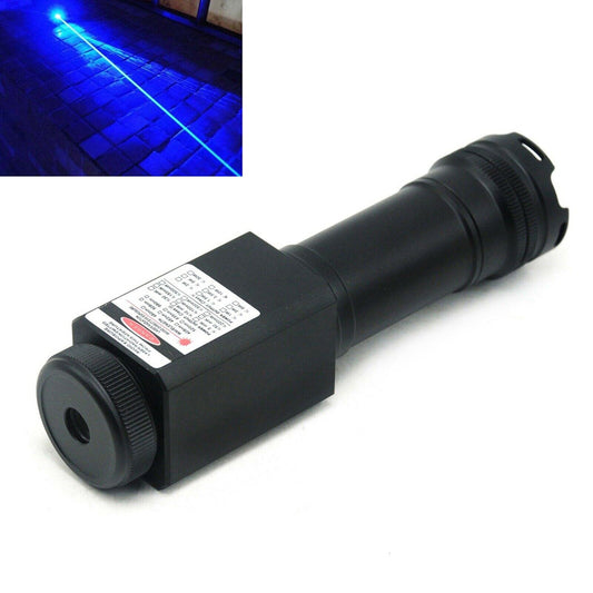 465nm 3000mW 3W Blue Dot Laser Pointer Flashlight Waterproof for Presentation and Astronomical Observation