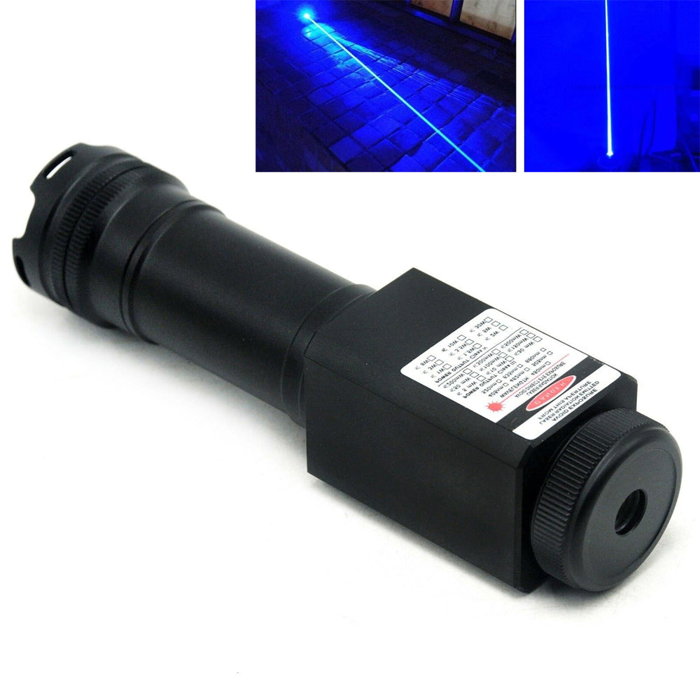 450nm 5W Powerful Waterproof Blue Laser Pointer Flashlight for Light Firewood / Burning / Outdoor Adventure